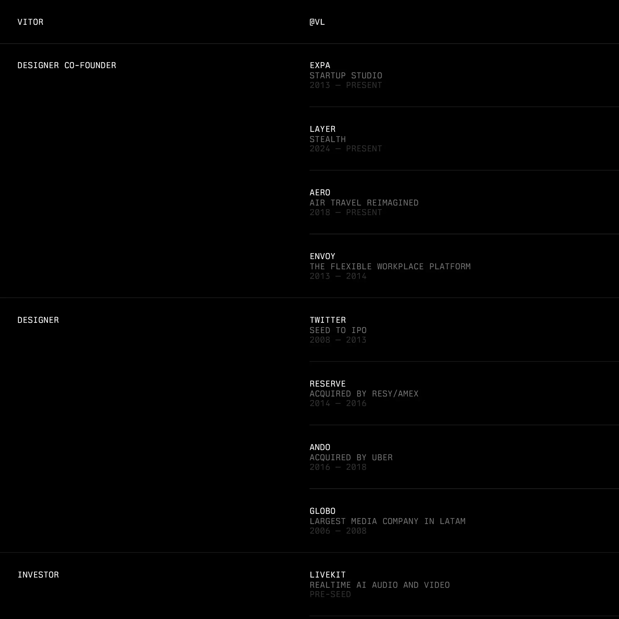 Screenshot of Vitor Lourenço