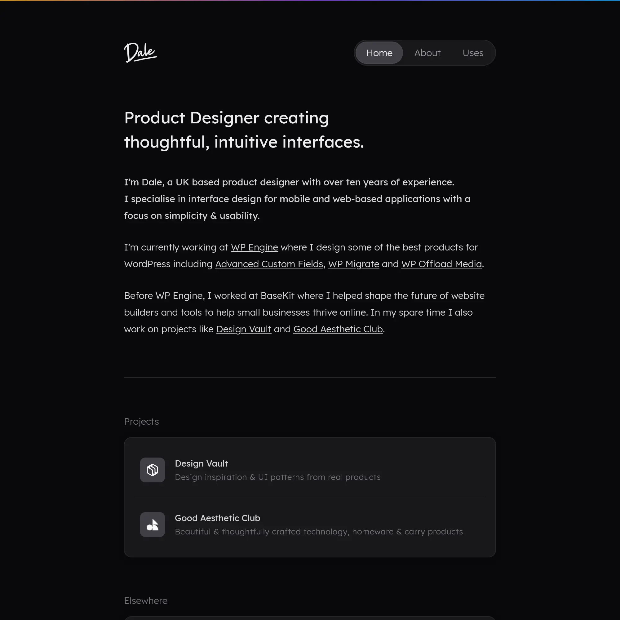 Screenshot of Dale-Anthony Williams