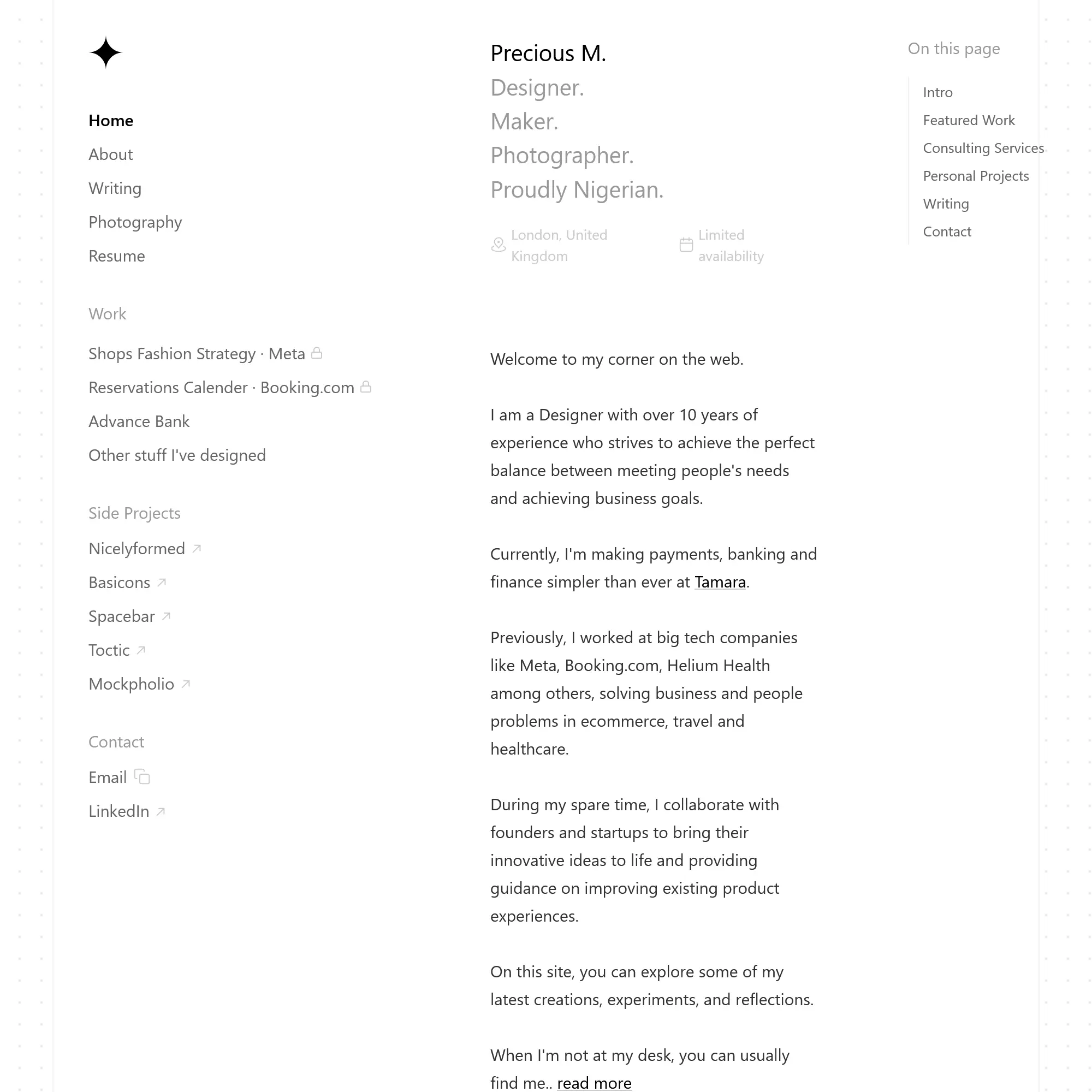 Screenshot of Precious M