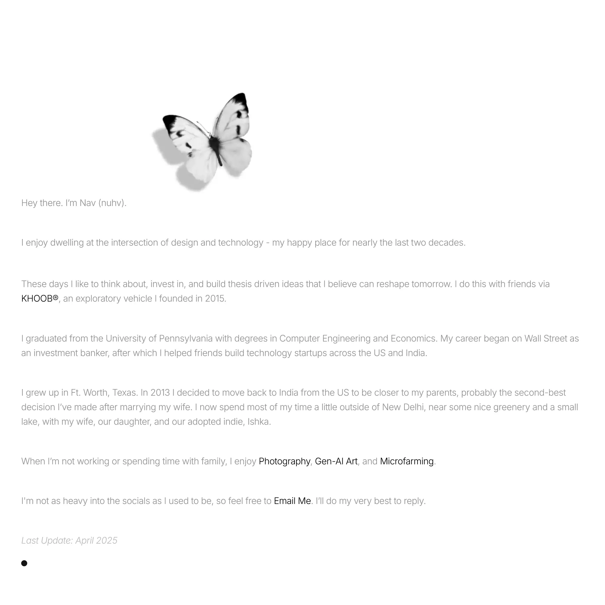 Screenshot of Nav Chatterji