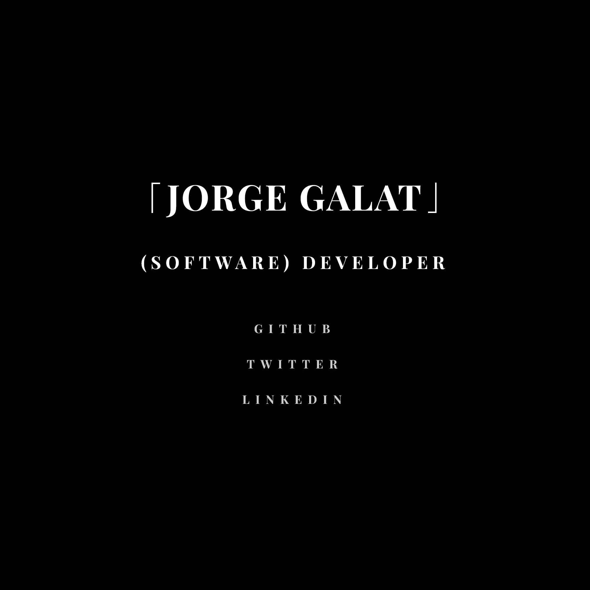 Screenshot of Jorge Galat