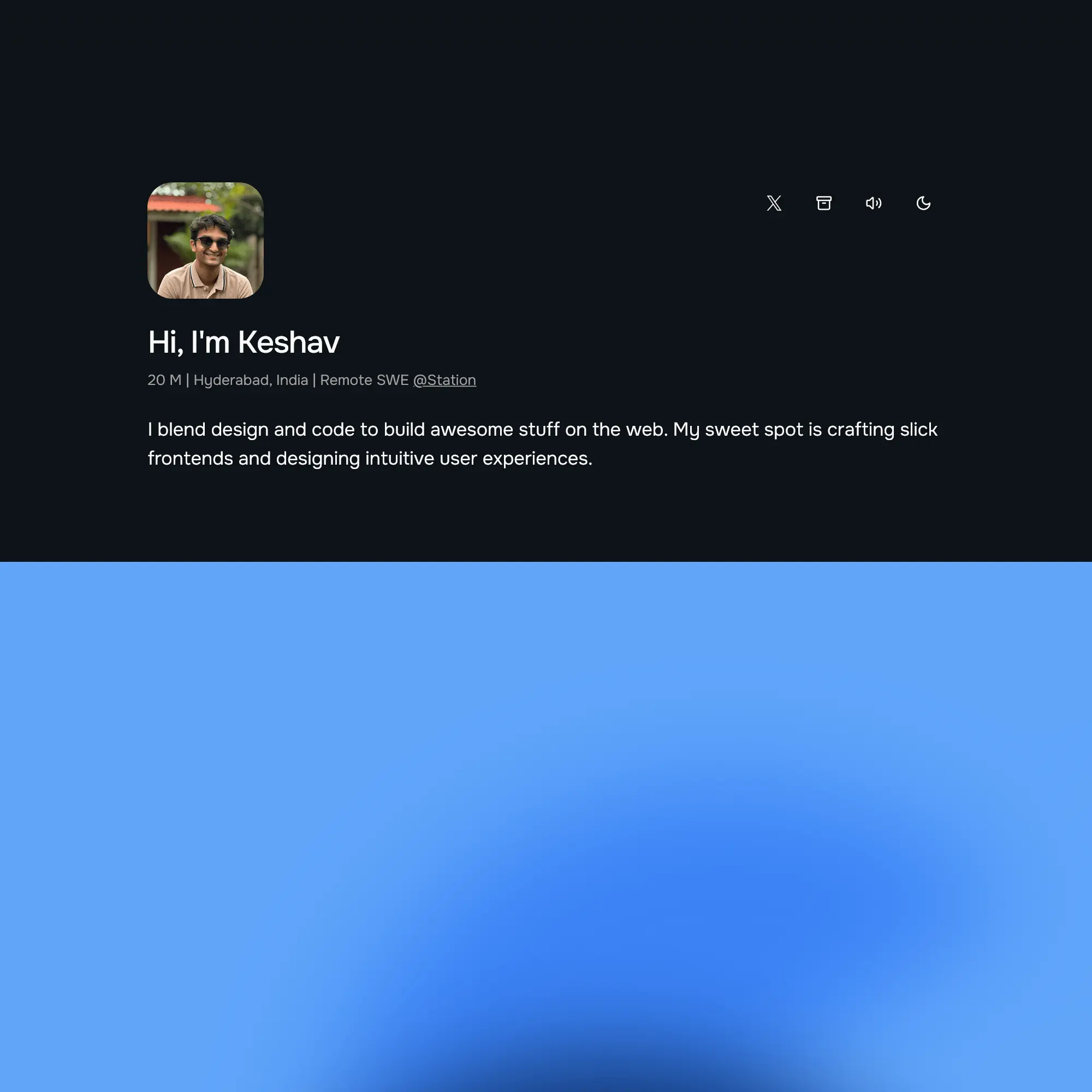 Screenshot of Keshav Bagaade