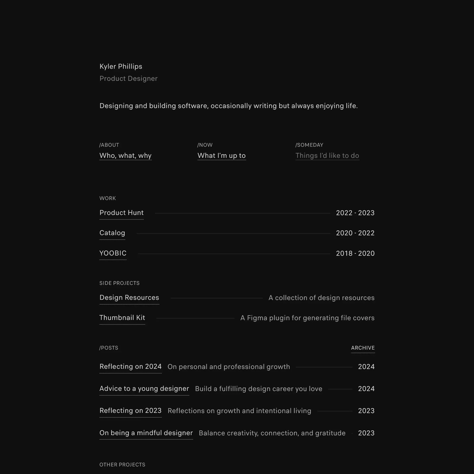 Screenshot of Kyler Phillips