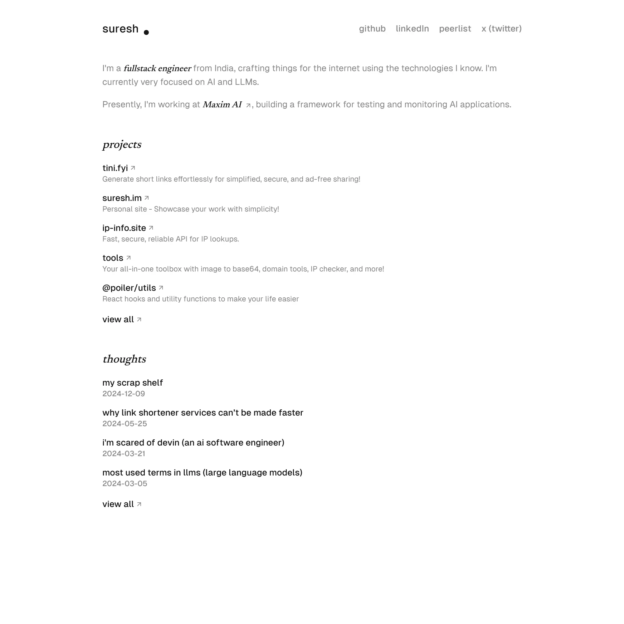 Screenshot of suresh