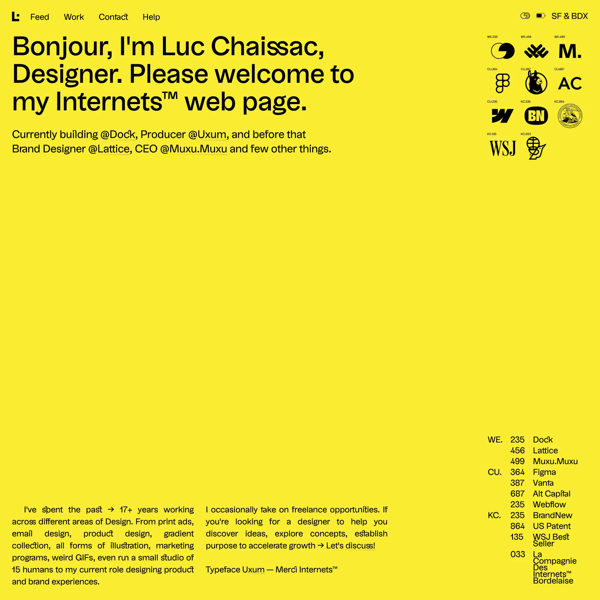 Screenshot of Luc Chaissac