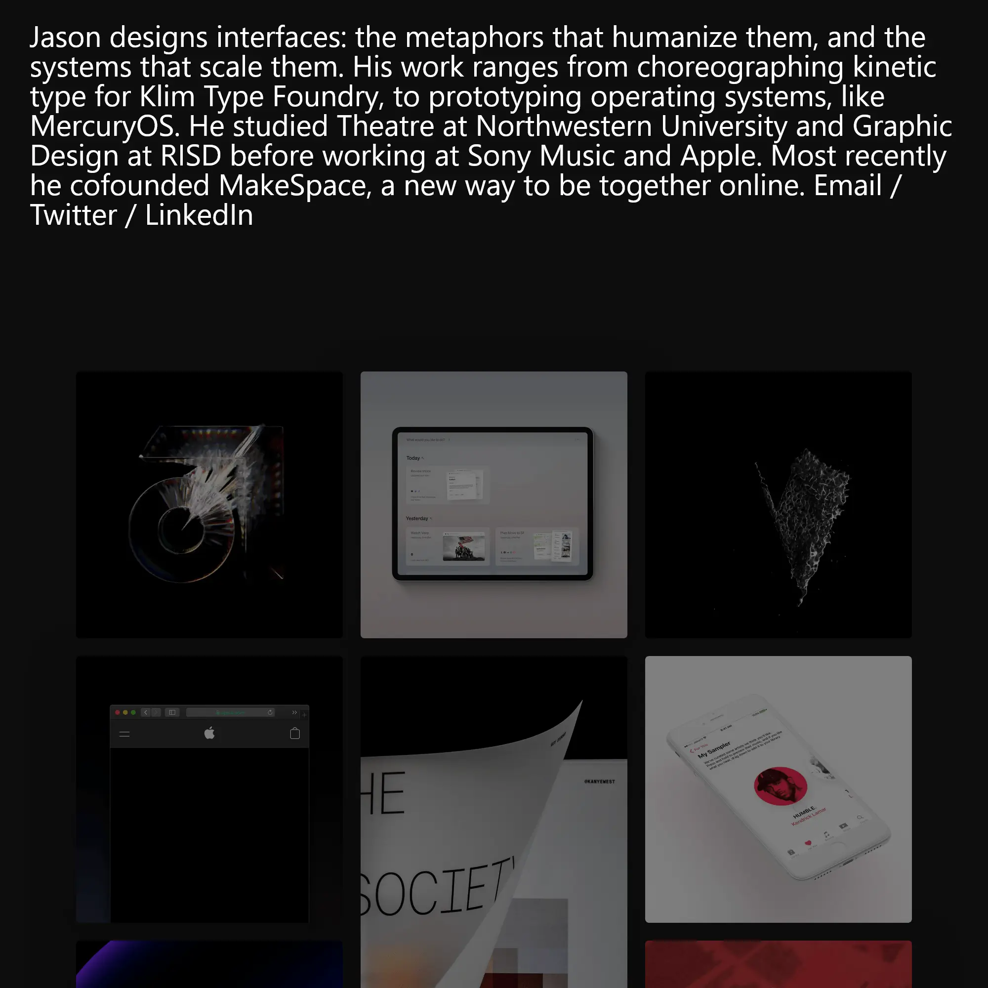 Screenshot of Jason Yuan