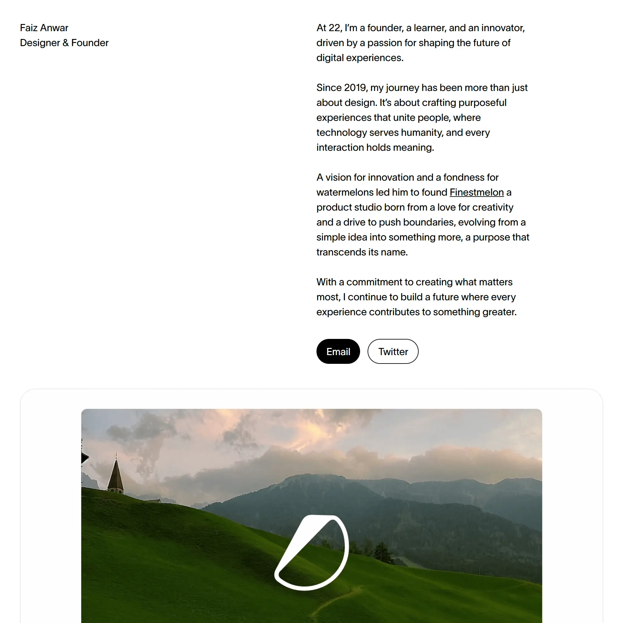 Screenshot of Faiz Anwar