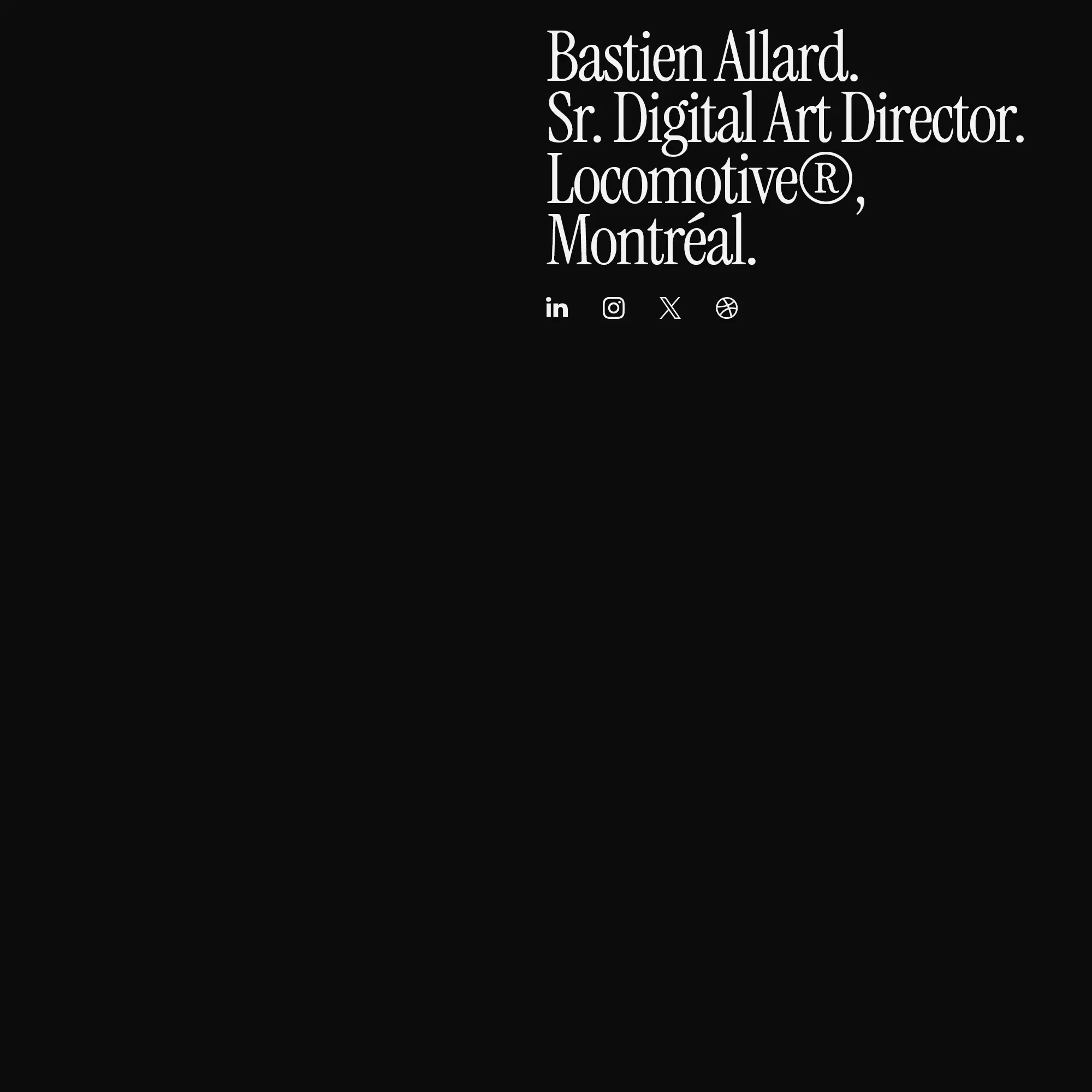 Screenshot of Bastien Allard