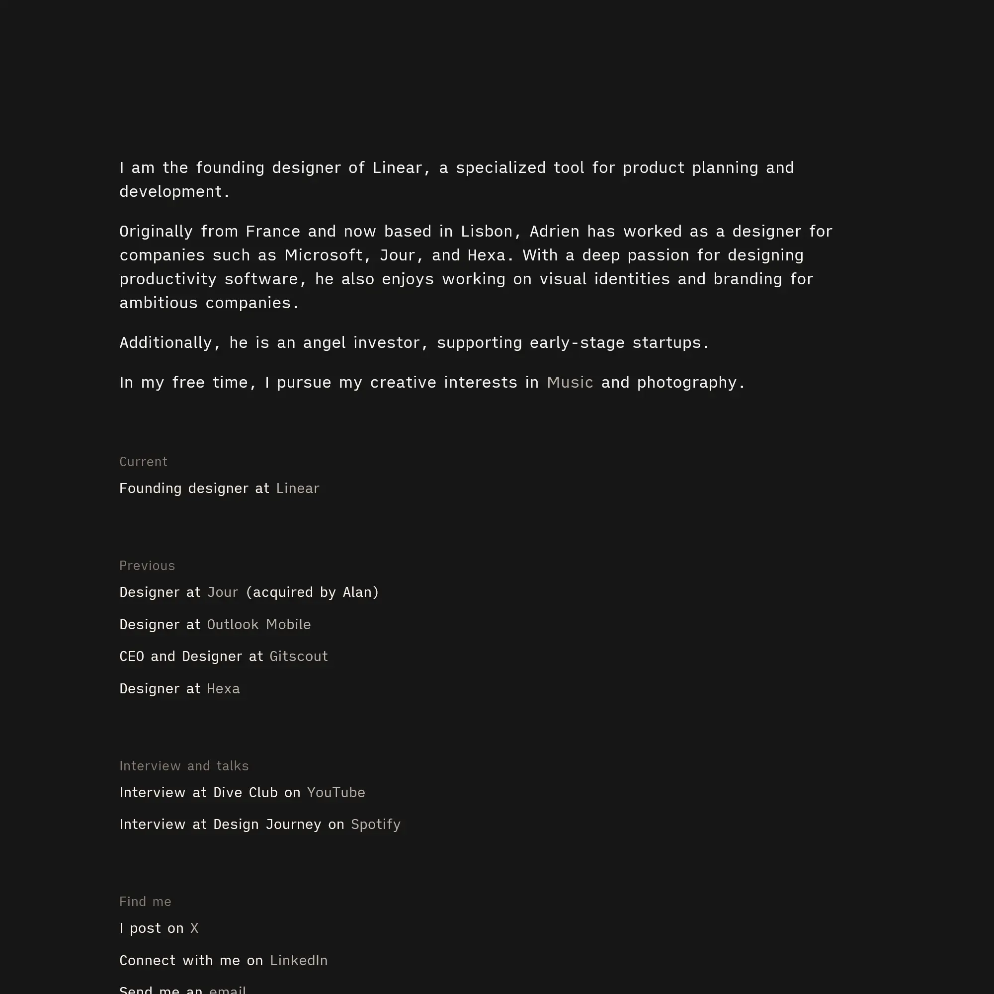 Screenshot of Adrien Griveau