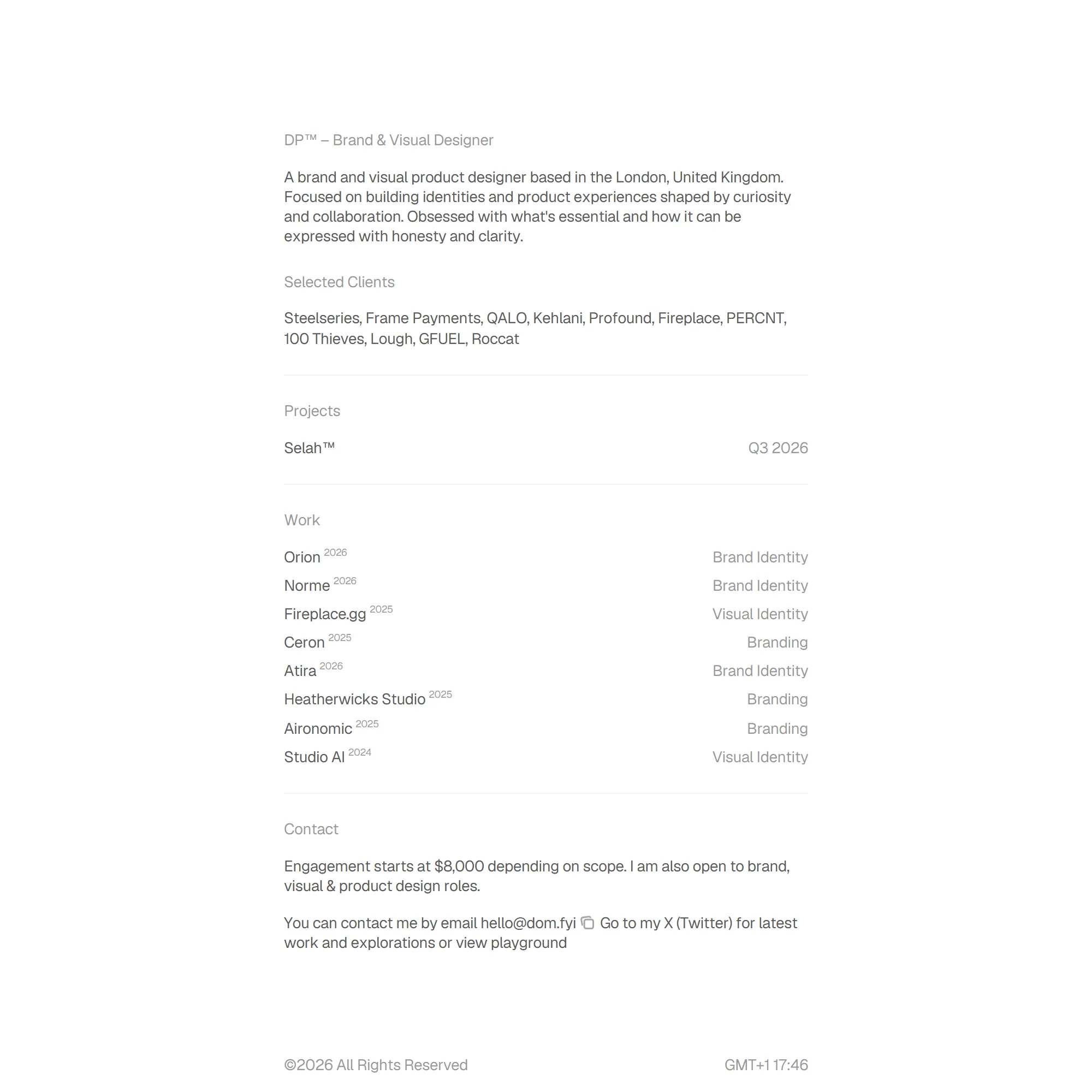 Screenshot of DP