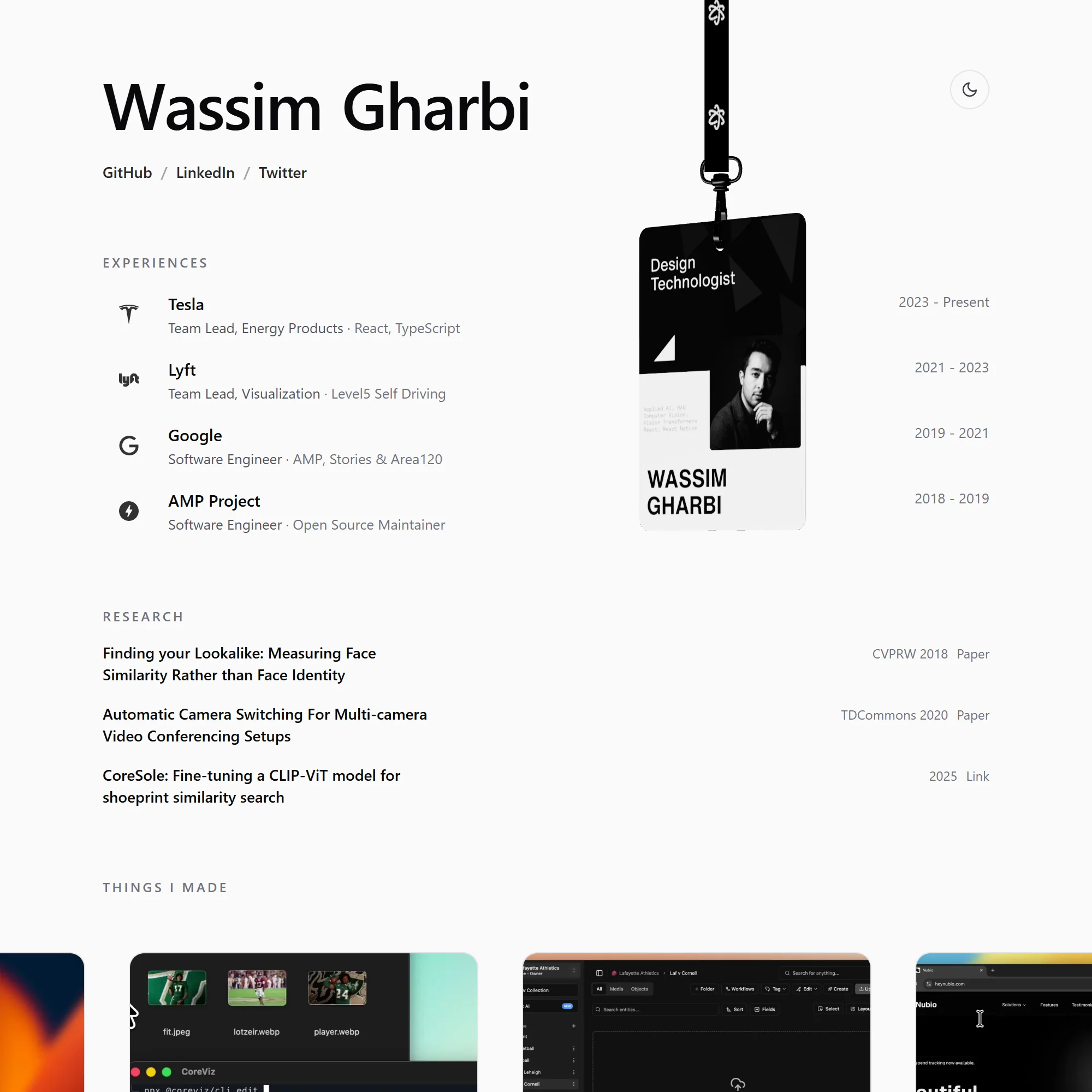 Screenshot of Wassim Gharbi