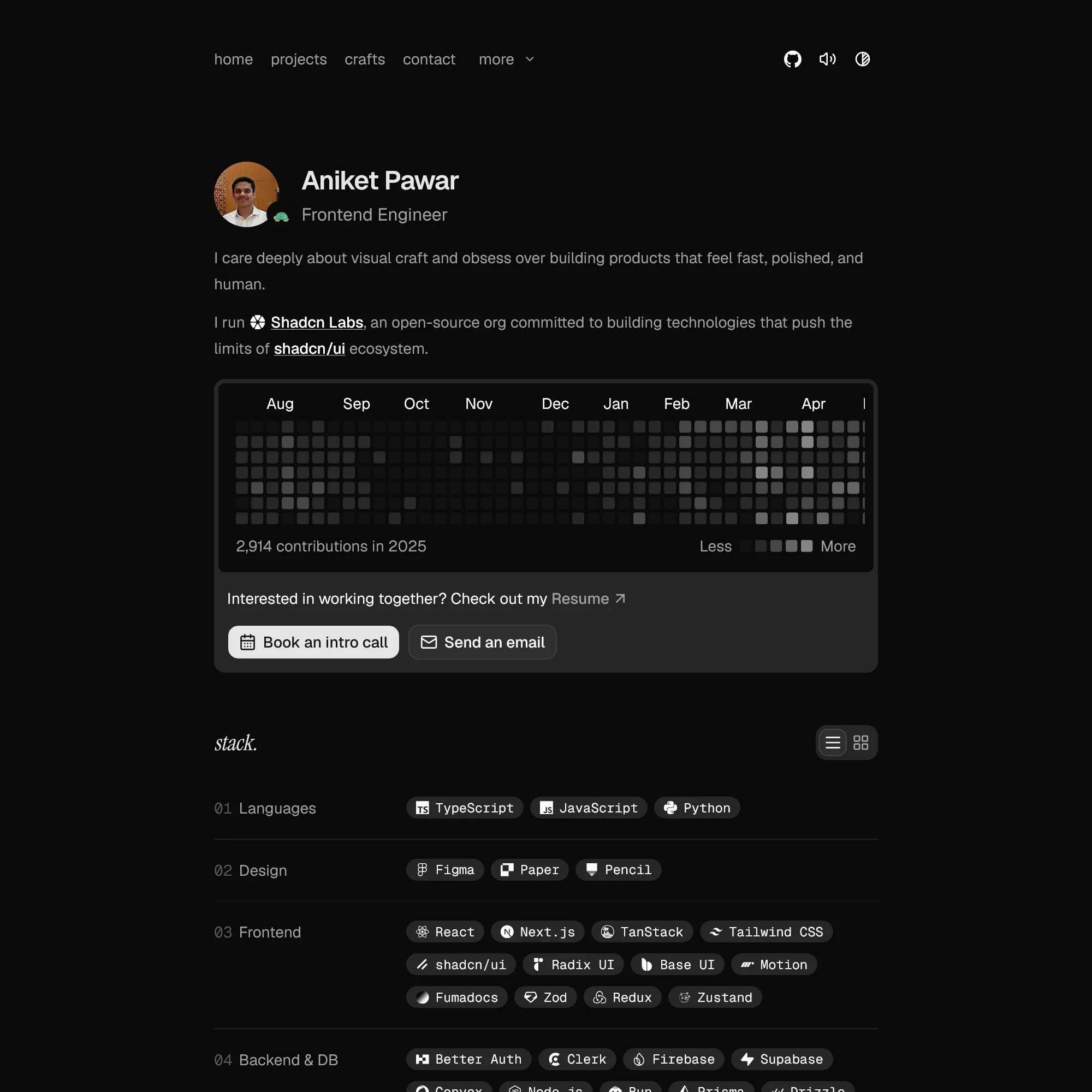 Screenshot of Aniket Pawar